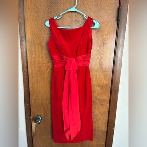 Vintage Red Velvet Dress